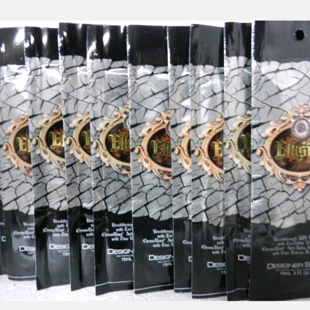 30 PACKS ELUSIVE 50X BRONZER TANNING BED LOTION BY DESIGNER SKIN PACKETS…